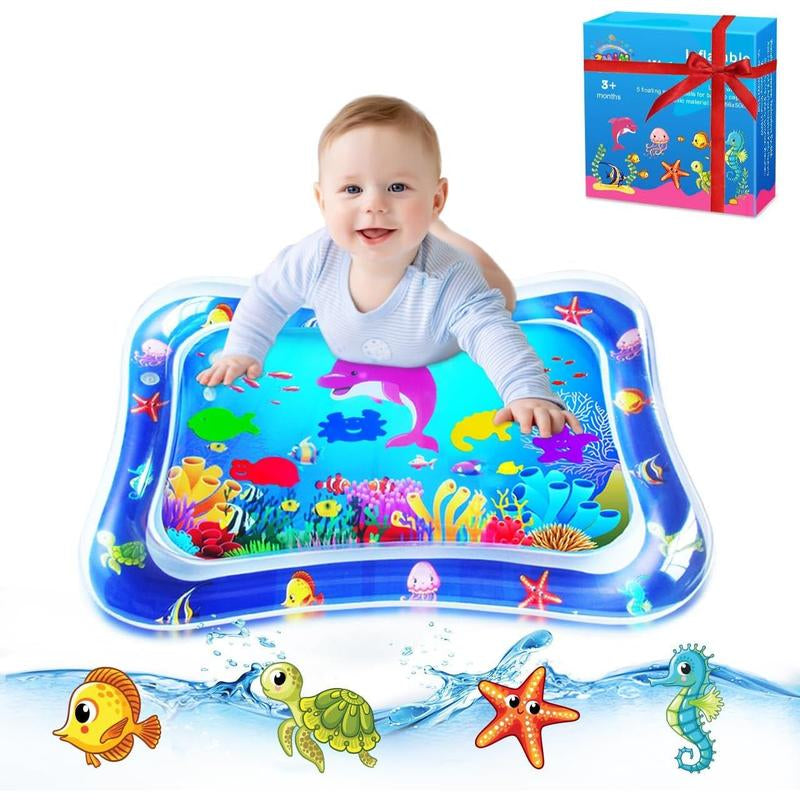 ZMLM Baby Tummy Time Water Mat for Babies: Baby Toys Gifts for Newborn Infant 3 6 9 12 Month Boy Girl Inflatable Activity Playmat Sensory Mat Toddler Belly Time Pat Indoor Summer Gifts (Pink)