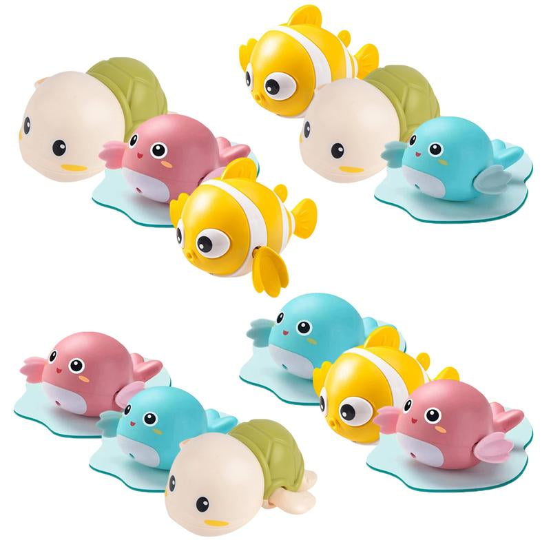 Bath Toys for Toddlers 1-3, Animal Floating Wind up Bathtub for Kids, Preschool Toddler New Born Infant Water Pool Toys
