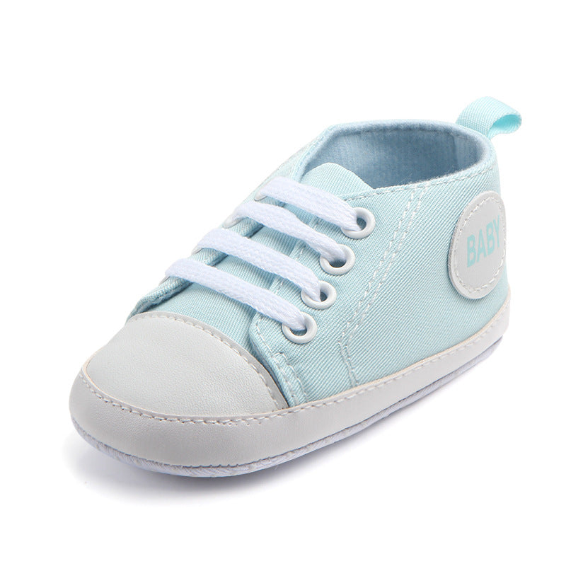 Canvas Classic Sports Sneakers Baby Boys Girls First Walkers Shoes Infant Toddler Soft Sole Anti-Slip Baby Shoes