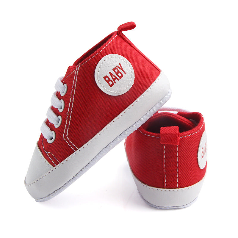 Canvas Classic Sports Sneakers Baby Boys Girls First Walkers Shoes Infant Toddler Soft Sole Anti-Slip Baby Shoes