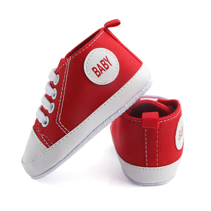 Canvas Classic Sports Sneakers Baby Boys Girls First Walkers Shoes Infant Toddler Soft Sole Anti-Slip Baby Shoes