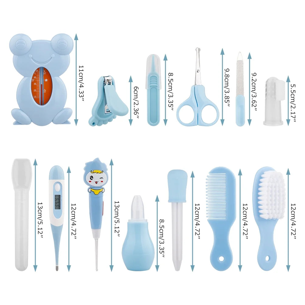 Baby Healthcare Nursery Care Kit Toddler Nail Clippers Medicine Dispenser Infant Comb Brush Baby Registry Gift
