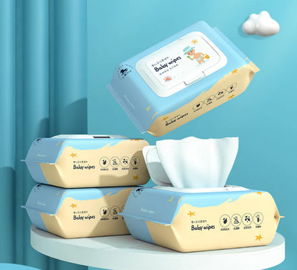 Soft Moist Wipes with Lid for Infant Oral Care
