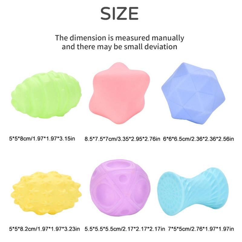 Baby Sensory Ball Toy, Soft Textured Grasping Ball, Baby Touch Training Ball, Perfect Gift for Babies, Soft Ball Design