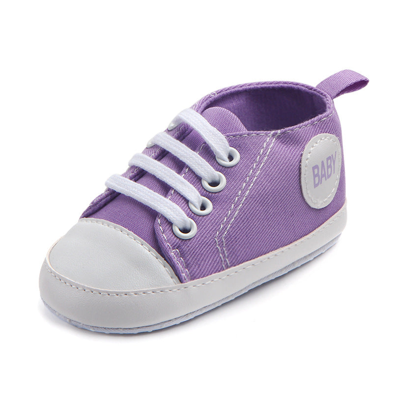 Canvas Classic Sports Sneakers Baby Boys Girls First Walkers Shoes Infant Toddler Soft Sole Anti-Slip Baby Shoes