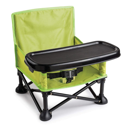 Summer Infant Pop and Sit Portable Booster Lightweight Green Removable Tray