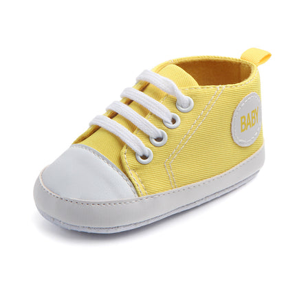 Canvas Classic Sports Sneakers Baby Boys Girls First Walkers Shoes Infant Toddler Soft Sole Anti-Slip Baby Shoes