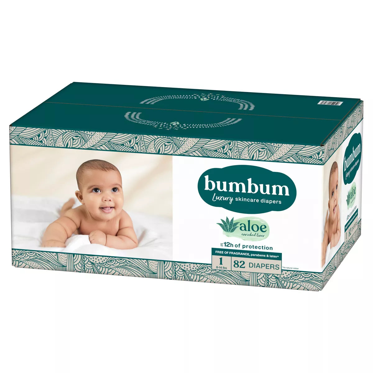 Bumbum Luxury Fragrance-Free Disposable Diapers - (Select Size and Count)