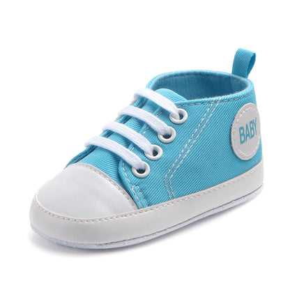 Canvas Classic Sports Sneakers Baby Boys Girls First Walkers Shoes Infant Toddler Soft Sole Anti-Slip Baby Shoes