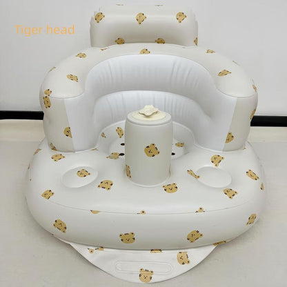 Cute Inflatable Baby Seat, Plant Pattern Inflatable Baby Sofa, Inflatable Baby Chair for Babies