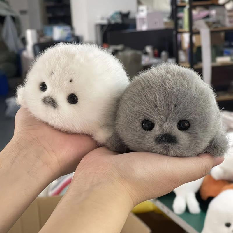 Cute Plush Baby Seal Toy, Stuffed Animal, Ocean Guardian Hanging Decoration, Realistic Sea Lion Gift, Adorable Marine Life Figurine, Soft Cuddly Gift for Kids