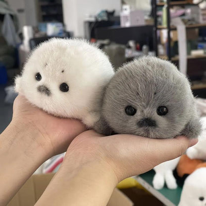 Cute Plush Baby Seal Toy, Stuffed Animal, Ocean Guardian Hanging Decoration, Realistic Sea Lion Gift, Adorable Marine Life Figurine, Soft Cuddly Gift for Kids