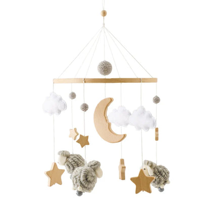 Baby Crib Mobile Arm,Hbm Wooden Mobile Arm for Crib Mobile Hanger for Crib Baby Girl Nursery Decor