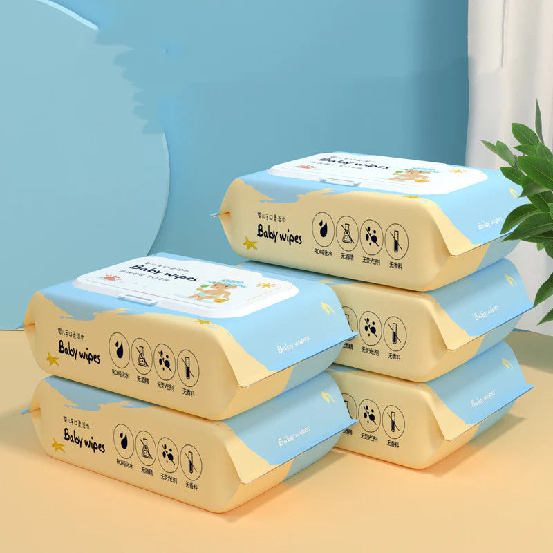 Soft Moist Wipes with Lid for Infant Oral Care