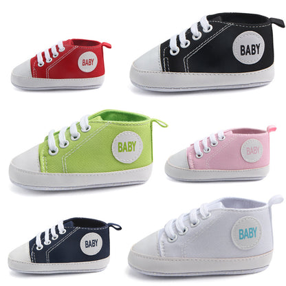 Canvas Classic Sports Sneakers Baby Boys Girls First Walkers Shoes Infant Toddler Soft Sole Anti-Slip Baby Shoes