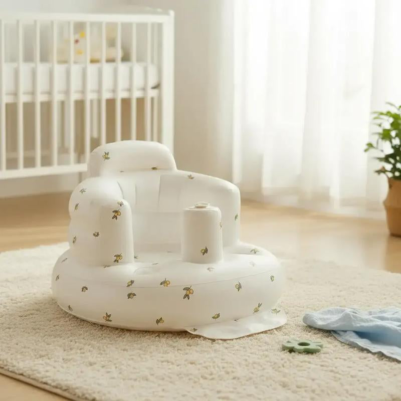 Cute Inflatable Baby Seat, Plant Pattern Inflatable Baby Sofa, Inflatable Baby Chair for Babies