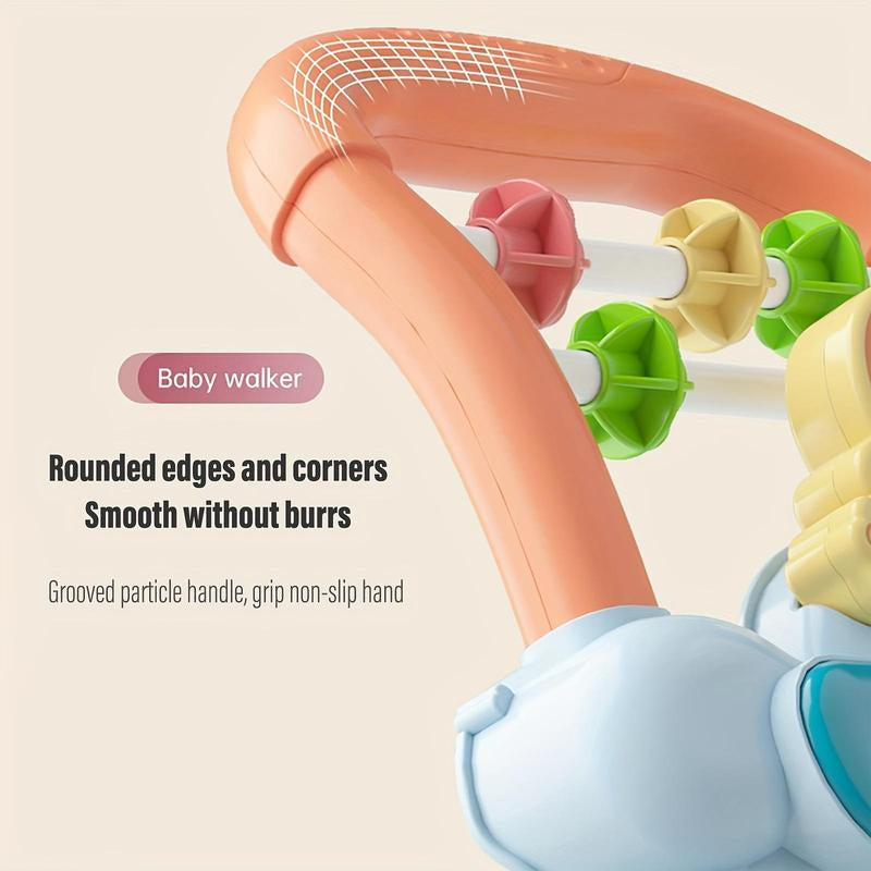 Lion Design Baby Walker, Educational Play Panel Baby Walker, Baby Walking Tool, Suitable for Gift Giving and Family Toy