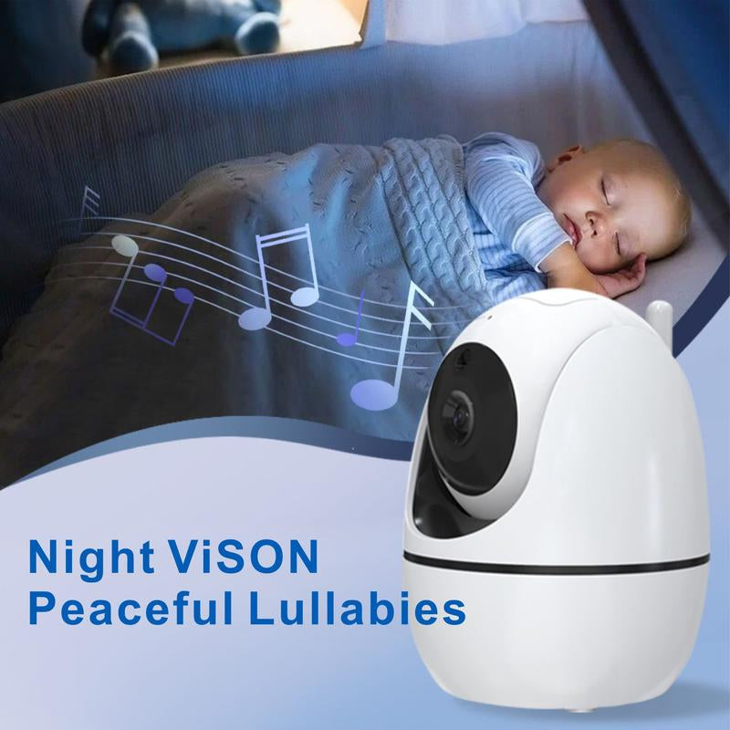 5.0" Video Babymonitor, Remote Pan-Tilt-Zoomcamera,Nightvision,2-Way Audio, Lullabies &Temp Sensorfor Baby Safety