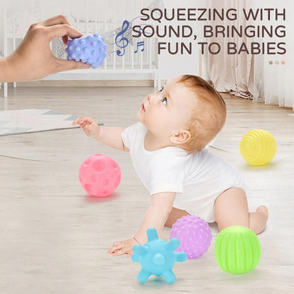 Baby Sensory Ball Toy, Soft Textured Grasping Ball, Baby Touch Training Ball, Perfect Gift for Babies, Soft Ball Design