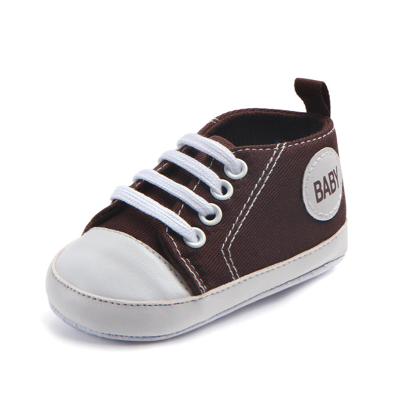 Canvas Classic Sports Sneakers Baby Boys Girls First Walkers Shoes Infant Toddler Soft Sole Anti-Slip Baby Shoes