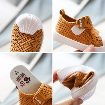 Girls Boys Casual Shoes Spring Infant Toddler Shoes Comfortable Non-Slip Soft Bottom Children Sneakers Baby Kids Shoes