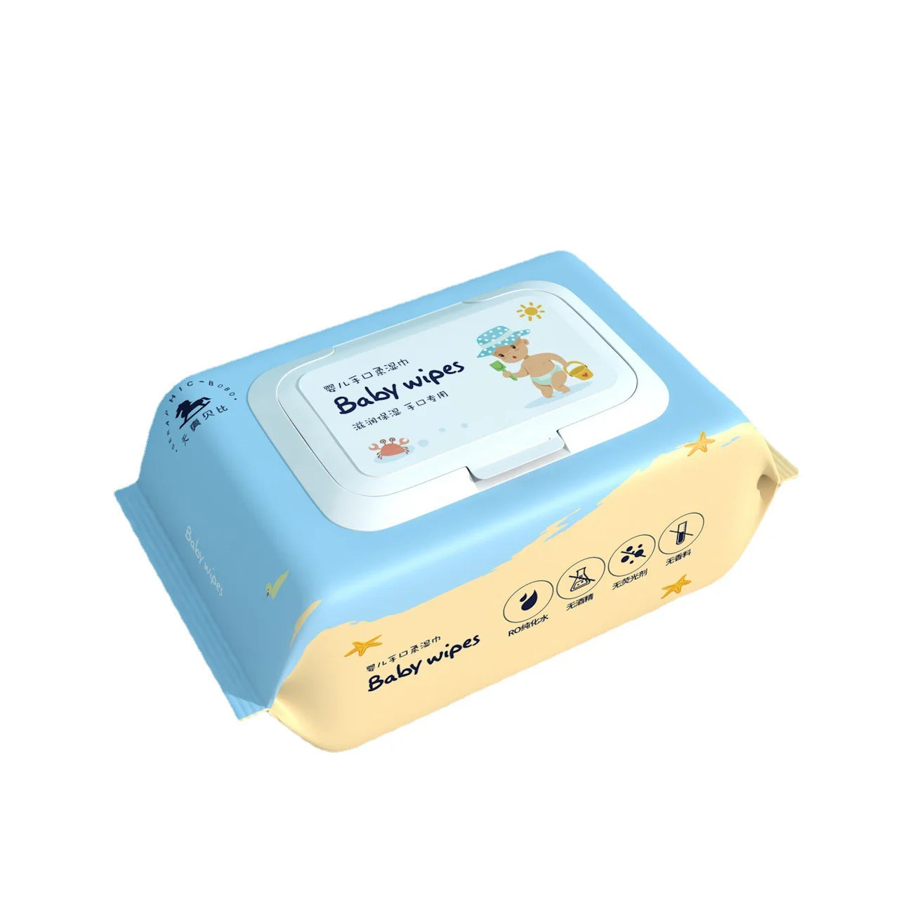 Soft Moist Wipes with Lid for Infant Oral Care