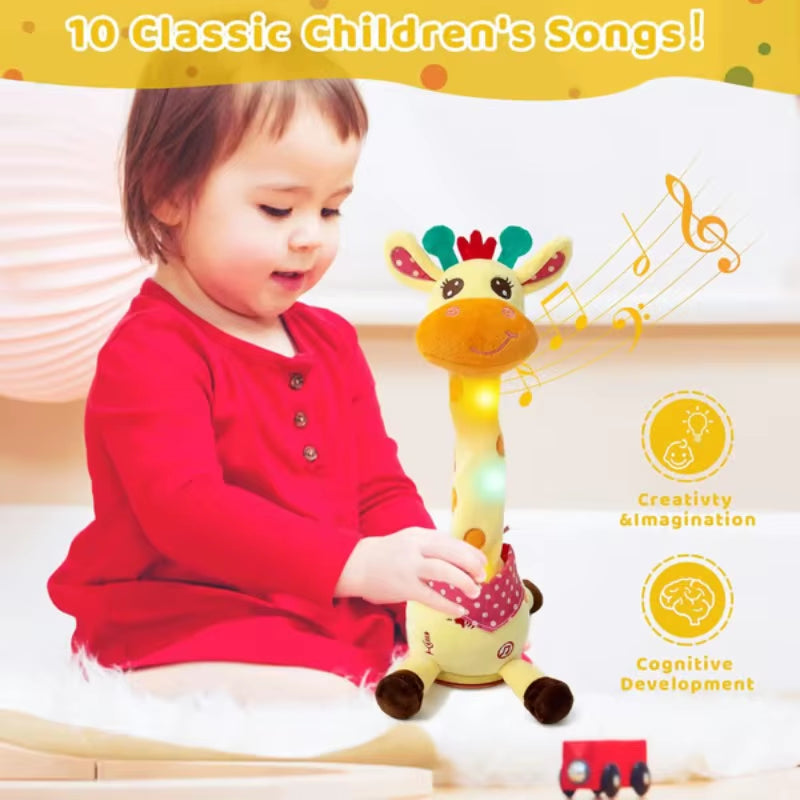 Musical Giraffe Toy – Sings Dances & Repeats What You Say Dancing Giraffe Toy Giraffe Stuffed Animal Toys
