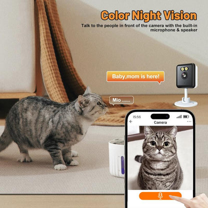 2-Pack 1080P Indoor Wifi Security Camera | Baby/Pet Monitor with Auto Tracking, Color Night Vision, 2-Way Audio & US Local Cloud