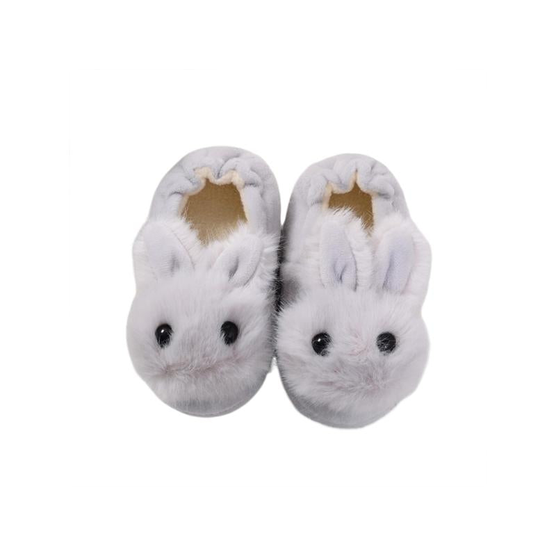 Toddler Baby Warm Shoes, Unisex First Walkers Winter Warm Anti-Slip Soft Solid Color Shoes