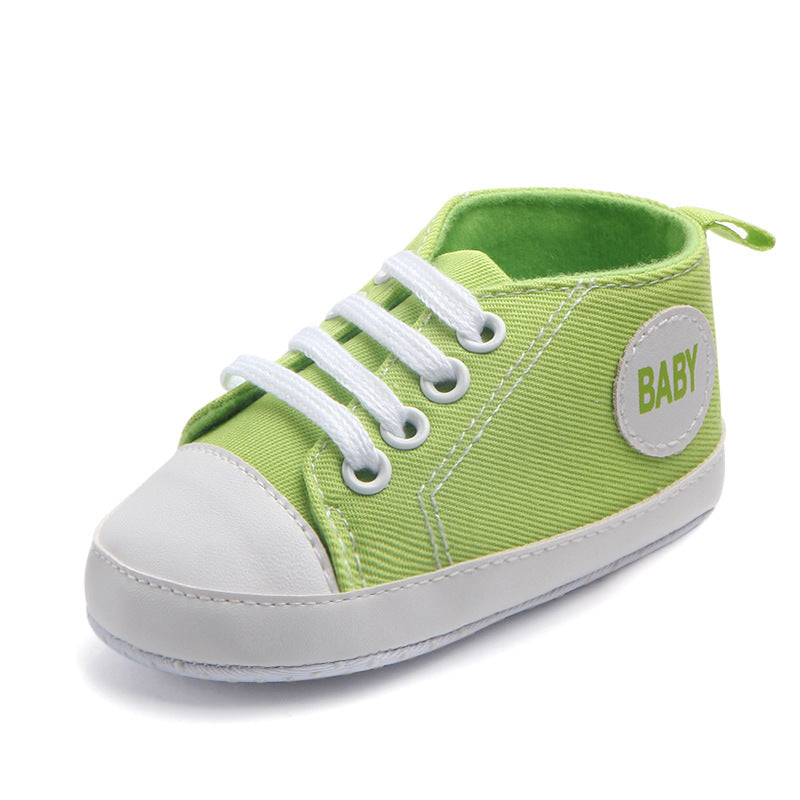 Canvas Classic Sports Sneakers Baby Boys Girls First Walkers Shoes Infant Toddler Soft Sole Anti-Slip Baby Shoes