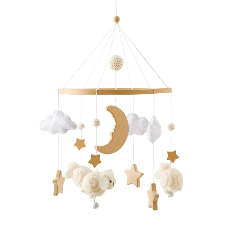 Baby Crib Mobile Arm,Hbm Wooden Mobile Arm for Crib Mobile Hanger for Crib Baby Girl Nursery Decor