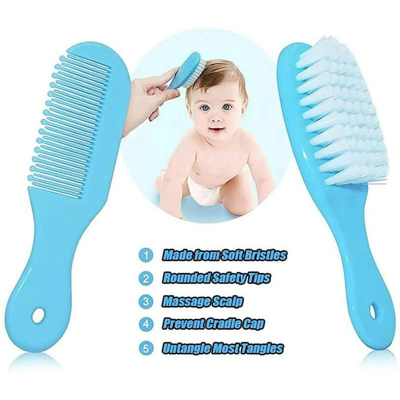 Baby Grooming Kit, Newborn Essentials Health Care All in 1 Set, Baby Must Have Accessories, Blue & Pink