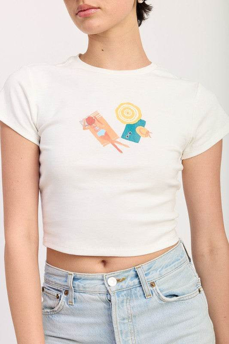 EMBROIDERED GRAPHIC BABY TEE