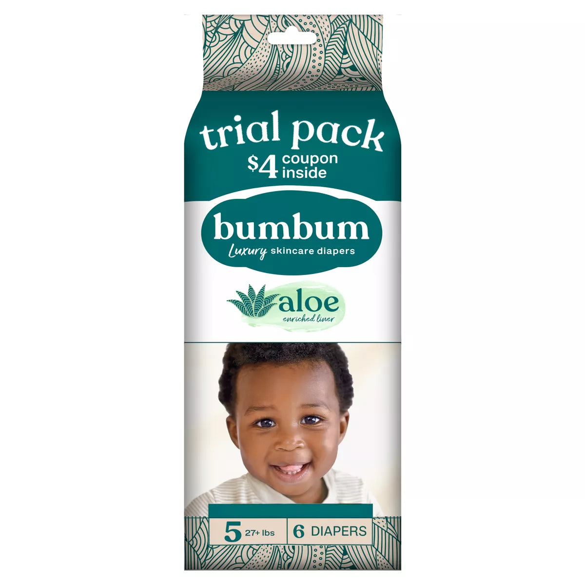 Bumbum Luxury Fragrance-Free Disposable Diapers - (Select Size and Count)