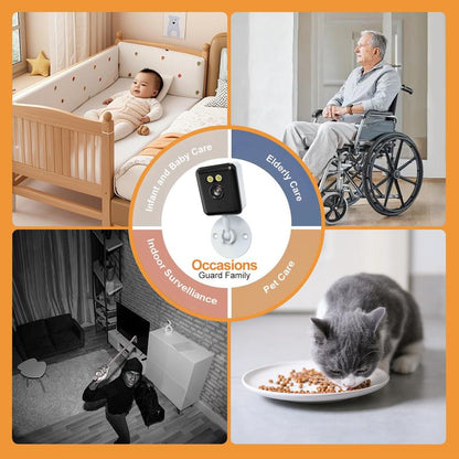 2-Pack 1080P Indoor Wifi Security Camera | Baby/Pet Monitor with Auto Tracking, Color Night Vision, 2-Way Audio & US Local Cloud