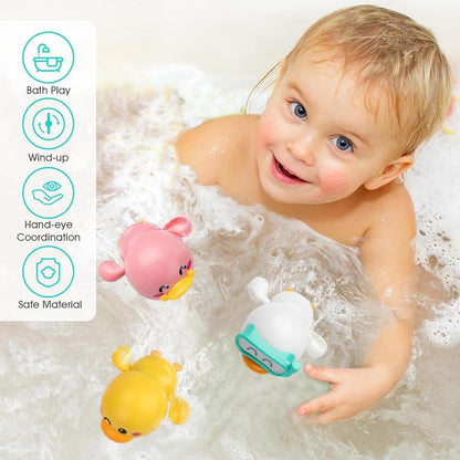 Bath Toys for Toddlers 1-3, Animal Floating Wind up Bathtub for Kids, Preschool Toddler New Born Infant Water Pool Toys