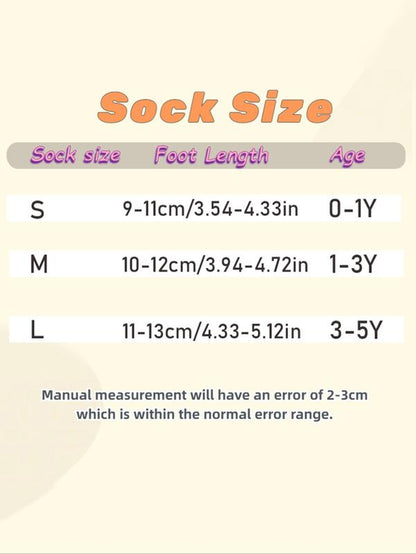 5 Pairs Cute Cartoon Baby Floor Socks, Soft Sole Indoor Non-Slip Socks for Boys & Girls, Perfect for Daily Use, Cute Textured Socks