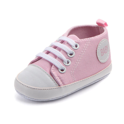 Canvas Classic Sports Sneakers Baby Boys Girls First Walkers Shoes Infant Toddler Soft Sole Anti-Slip Baby Shoes