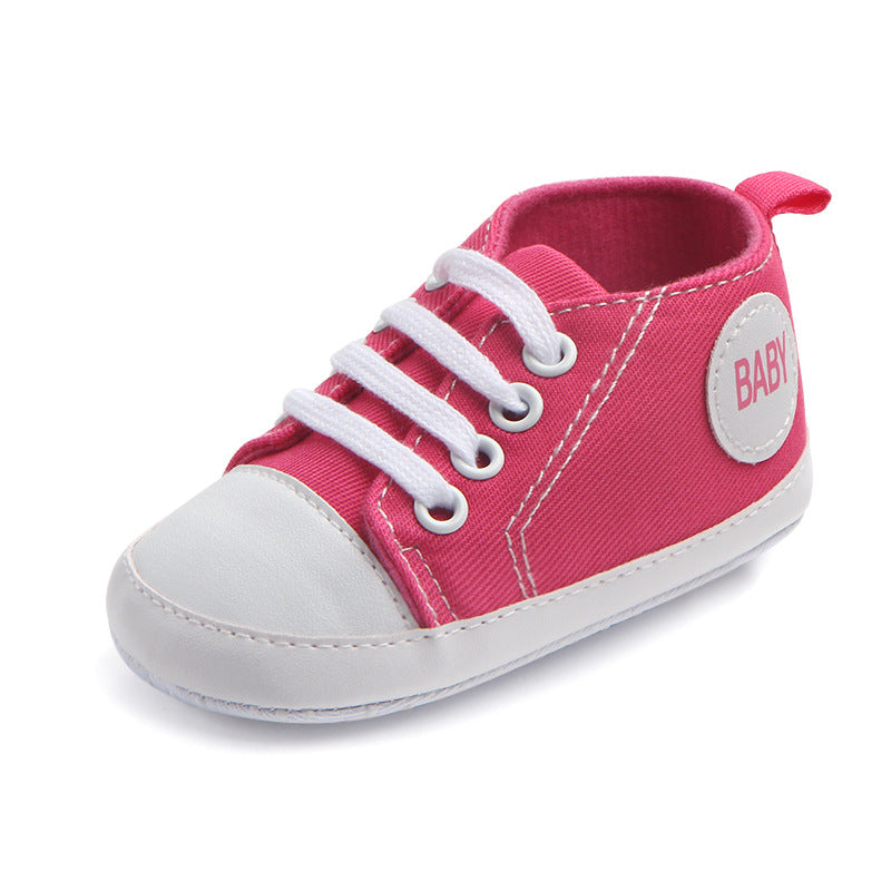 Canvas Classic Sports Sneakers Baby Boys Girls First Walkers Shoes Infant Toddler Soft Sole Anti-Slip Baby Shoes