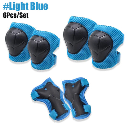 Knee Pads for Kids， Knee Pads and Elbow Pads Set Toddler 3-10 Years Protective Gear Set for Girls Boys with Wrist Guards for Skating Cycling Bike Rollerblading Scooter
