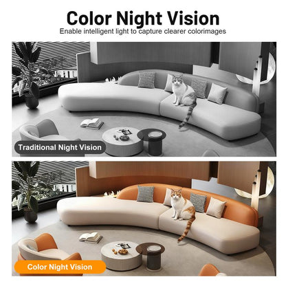 2-Pack 1080P Indoor Wifi Security Camera | Baby/Pet Monitor with Auto Tracking, Color Night Vision, 2-Way Audio & US Local Cloud
