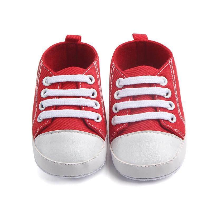 Canvas Classic Sports Sneakers Baby Boys Girls First Walkers Shoes Infant Toddler Soft Sole Anti-Slip Baby Shoes