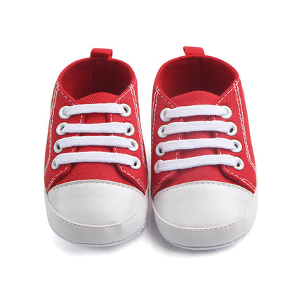 Canvas Classic Sports Sneakers Baby Boys Girls First Walkers Shoes Infant Toddler Soft Sole Anti-Slip Baby Shoes
