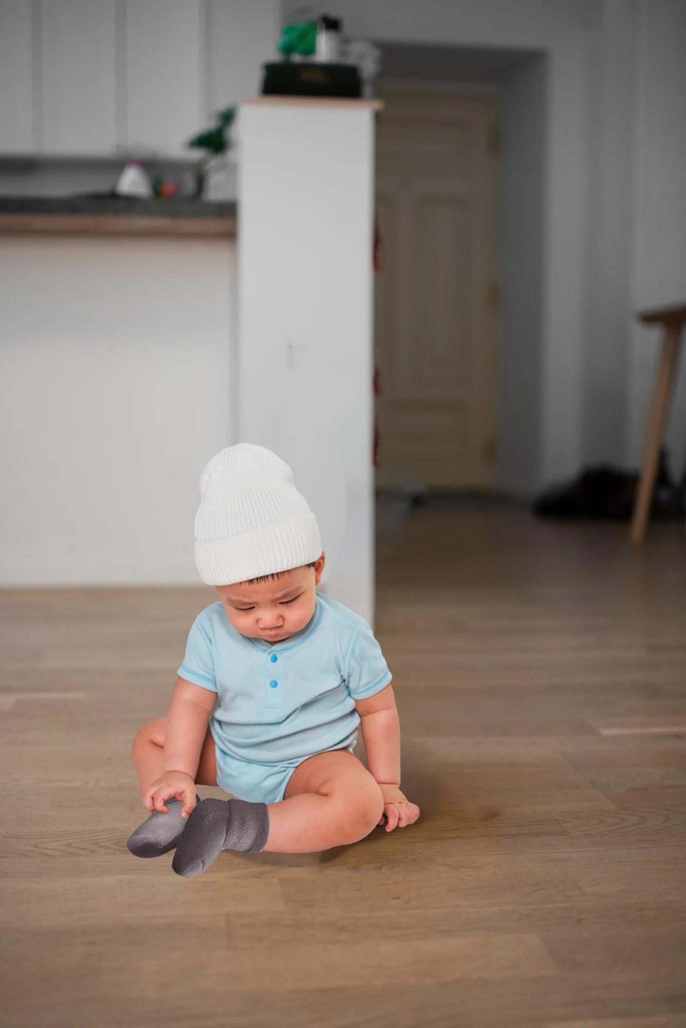 Unisex Toddler Socks, Baby Boy Socks, 9 Pack - Non Slip Low-Cut Grip Socks for Infants & Toddlers