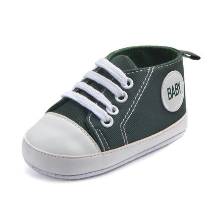 Canvas Classic Sports Sneakers Baby Boys Girls First Walkers Shoes Infant Toddler Soft Sole Anti-Slip Baby Shoes