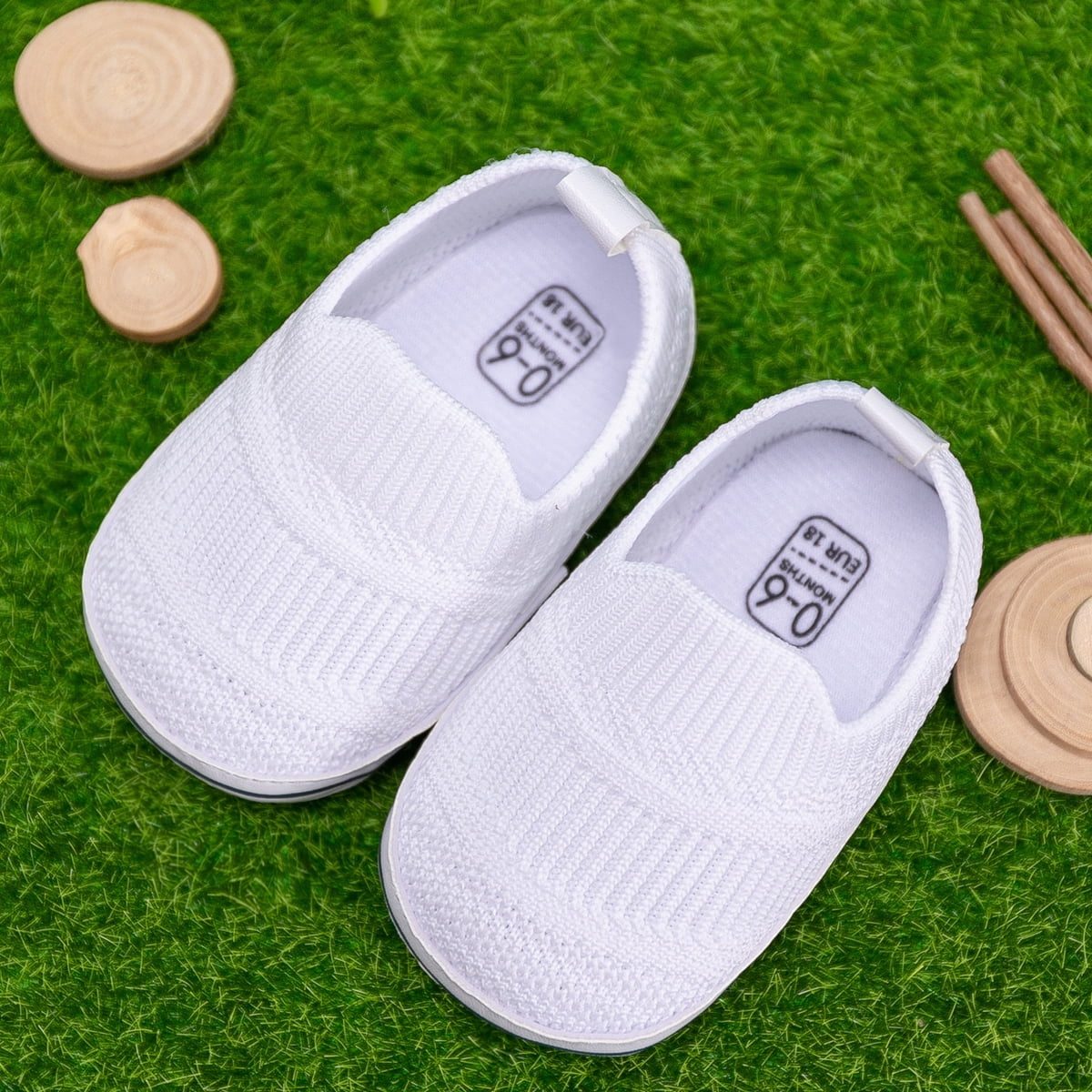 Baby Girls Boys Shoes Infant Casual Sneakers Newborn Soft Sole Slip on for First Walkers 3-18 Months