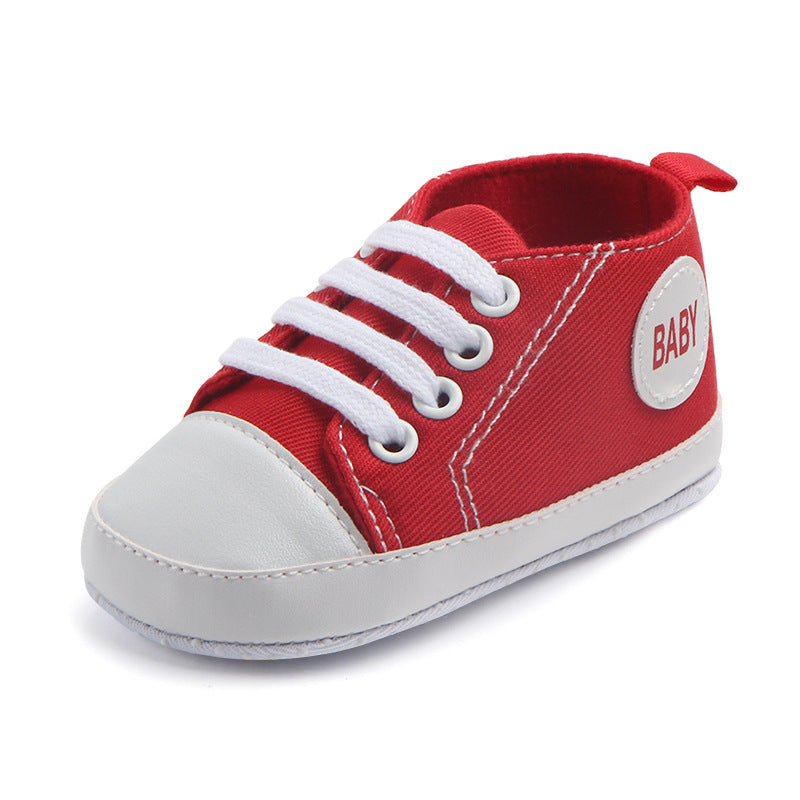 Canvas Classic Sports Sneakers Baby Boys Girls First Walkers Shoes Infant Toddler Soft Sole Anti-Slip Baby Shoes