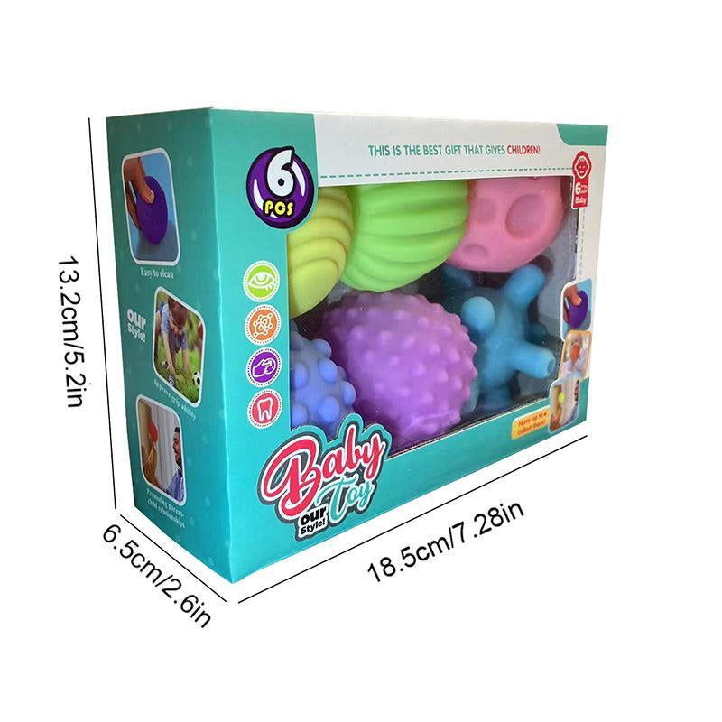 Baby Sensory Ball Toy, Soft Textured Grasping Ball, Baby Touch Training Ball, Perfect Gift for Babies, Soft Ball Design