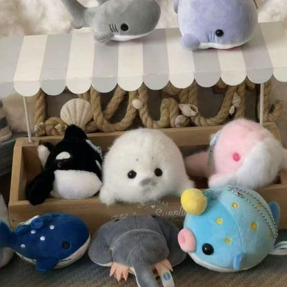 Cute Plush Baby Seal Toy, Stuffed Animal, Ocean Guardian Hanging Decoration, Realistic Sea Lion Gift, Adorable Marine Life Figurine, Soft Cuddly Gift for Kids