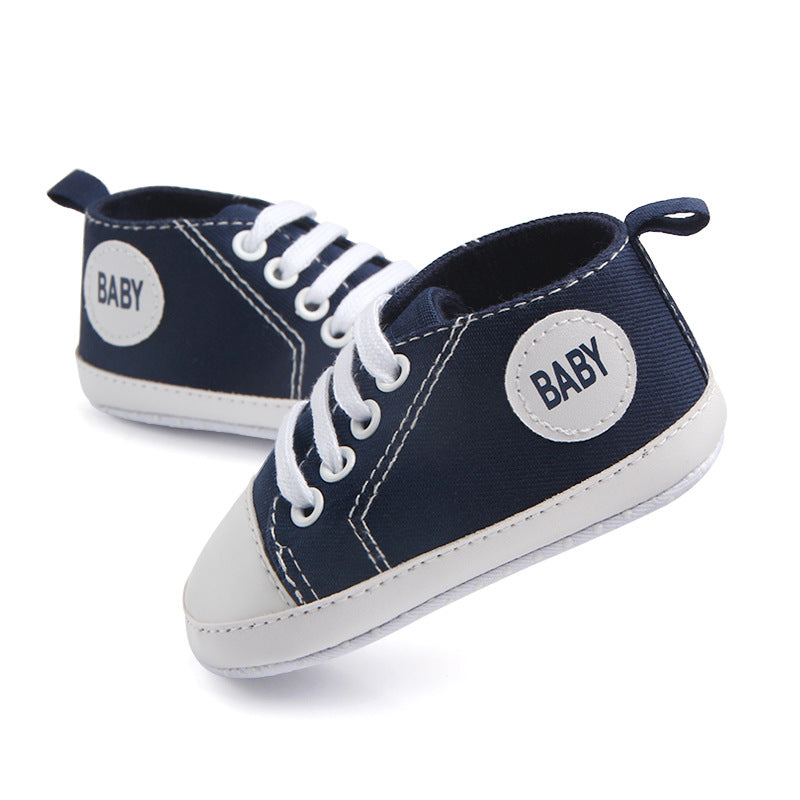 Canvas Classic Sports Sneakers Baby Boys Girls First Walkers Shoes Infant Toddler Soft Sole Anti-Slip Baby Shoes